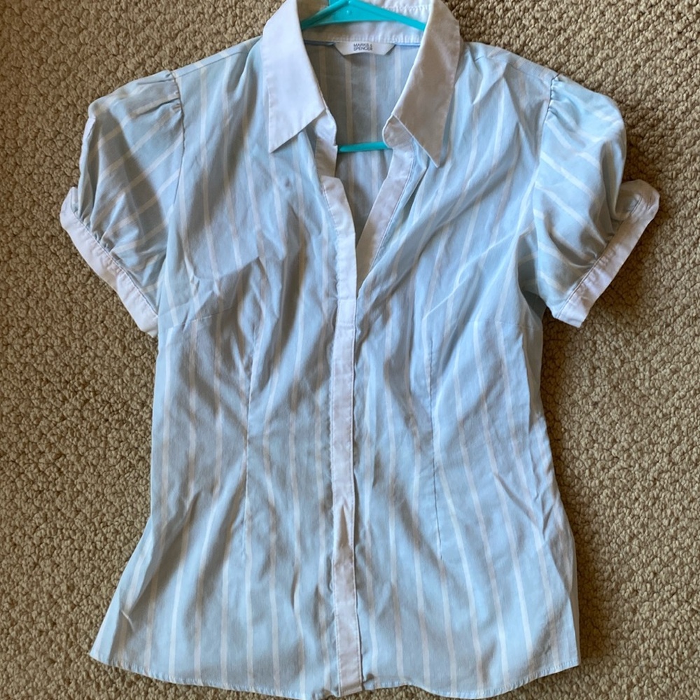 Marks and Spencer striped collared shirt